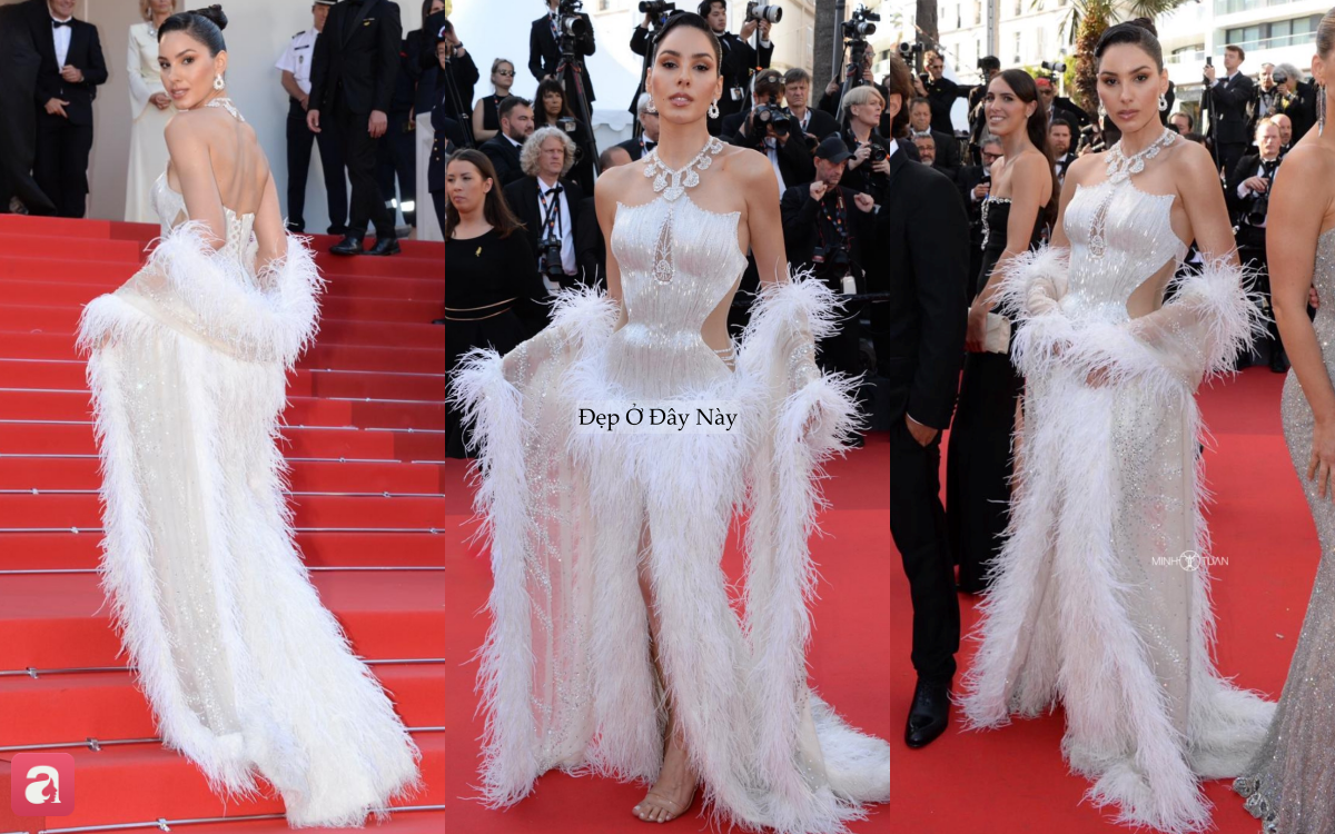 D&agrave;n hoa hậu quốc tế mang thiết kế Việt l&ecirc;n thảm đỏ Cannes: Thời trang Việt ng&agrave;y c&agrave;ng ghi dấu to&agrave;n cầu - Ảnh 7.