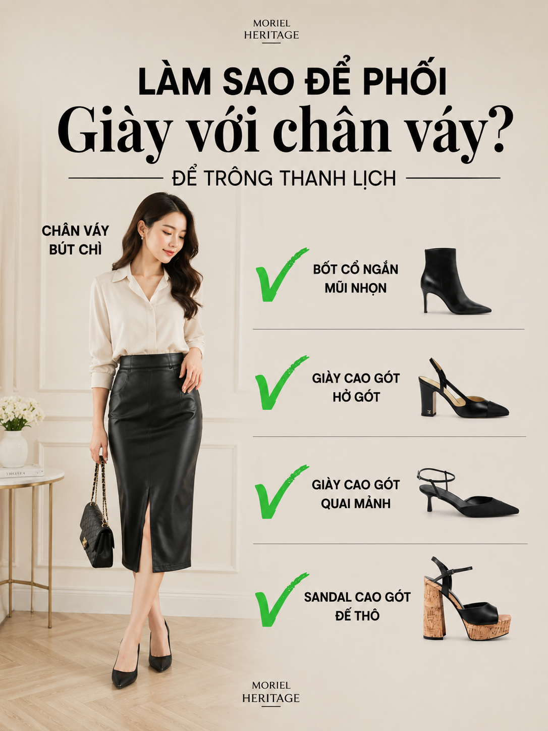 Muốn mặc v&aacute;y đẹp v&agrave; sang hơn, h&atilde;y bắt đầu từ việc chọn đ&uacute;ng gi&agrave;y- Ảnh 3.