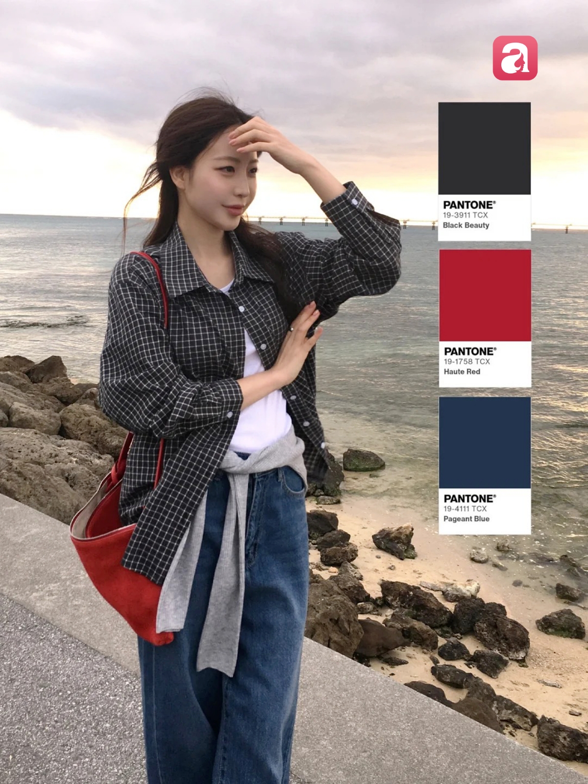 Phụ nữ H&agrave;n mặc đẹp kh&ocirc;ng hẳn nhờ đồ đắt tiền, b&iacute; quyết nằm ở c&aacute;ch phối m&agrave;u - Ảnh 9.