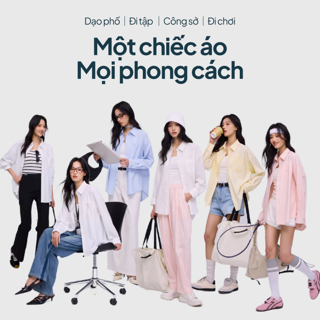 Chiếc sơ mi đa năng nhất với n&agrave;ng c&ocirc;ng sở: Mix kiểu g&igrave; cũng xinh v&agrave; quan trọng l&agrave; c&ograve;n gi&uacute;p 