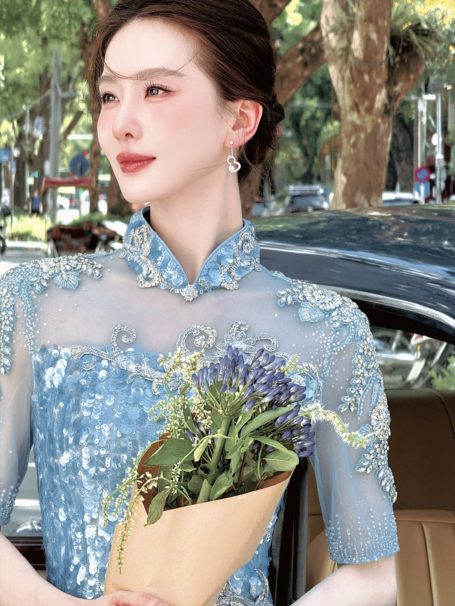 Lưu Thi Thi ghi điểm Tại H&agrave; Nội với Nhan sắc tuyệt mỹ v&agrave; phong c&aacute;ch n&agrave;ng thơ 2026 - Ảnh 4.