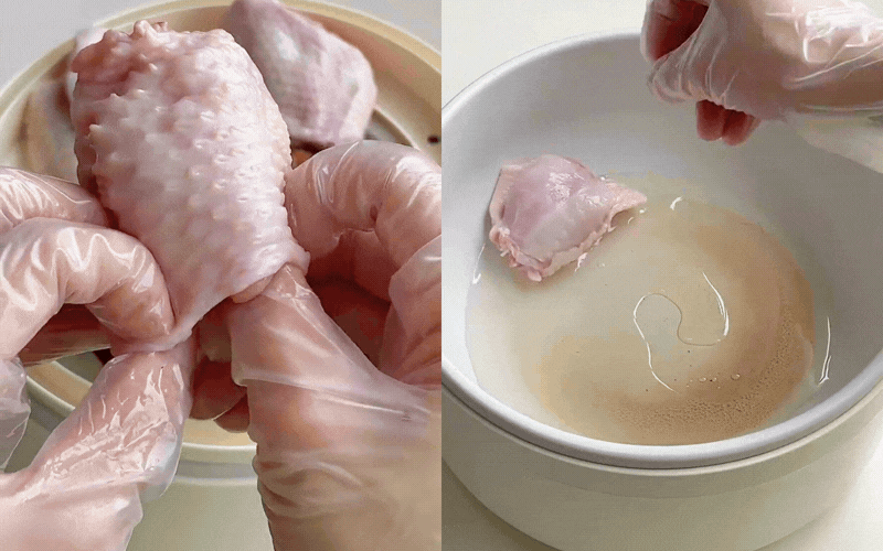 C&aacute;nh g&agrave; nhồi vải thiều: M&oacute;n ngon b&ugrave;ng nổ vị gi&aacute;c, cắn một miếng ngập tr&agrave;n nước sốt ngọt thơm - Ảnh 3.