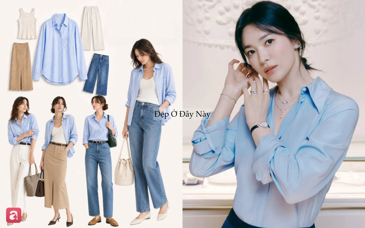 Chiếc sơ mi đa năng nhất với n&agrave;ng c&ocirc;ng sở: Mix kiểu g&igrave; cũng xinh v&agrave; quan trọng l&agrave; c&ograve;n gi&uacute;p 
