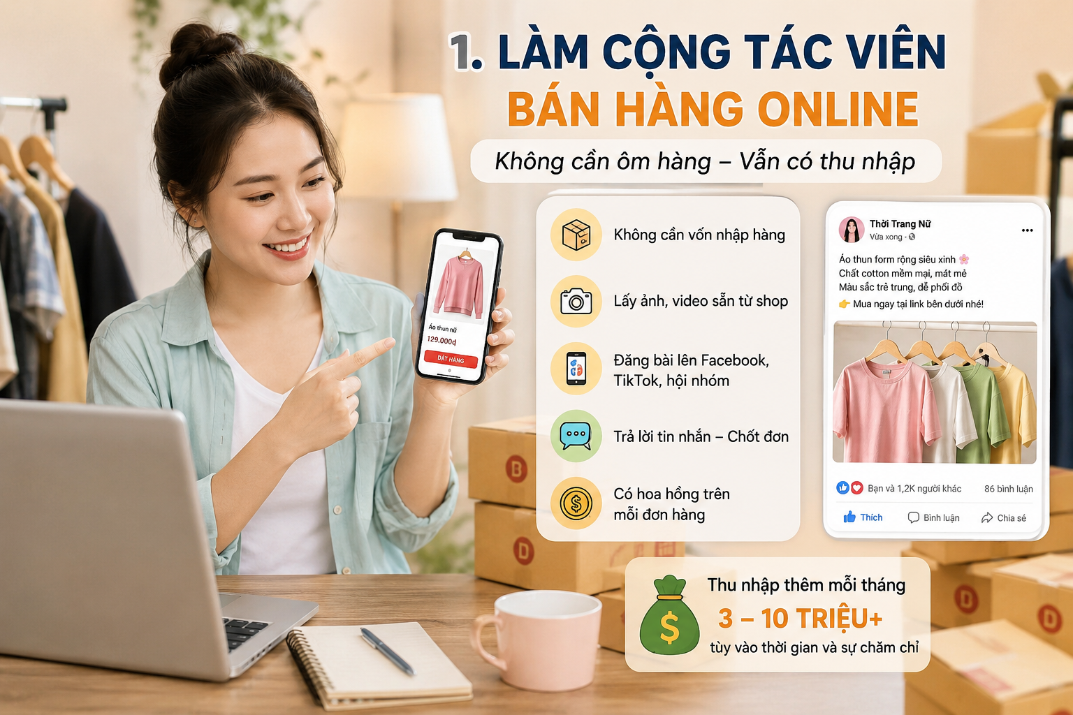 5 c&ocirc;ng việc m&agrave; chị em c&oacute; thể bắt đầu chỉ với một chiếc điện thoại v&agrave; v&agrave;i giờ rảnh mỗi ng&agrave;y - Ảnh 1.