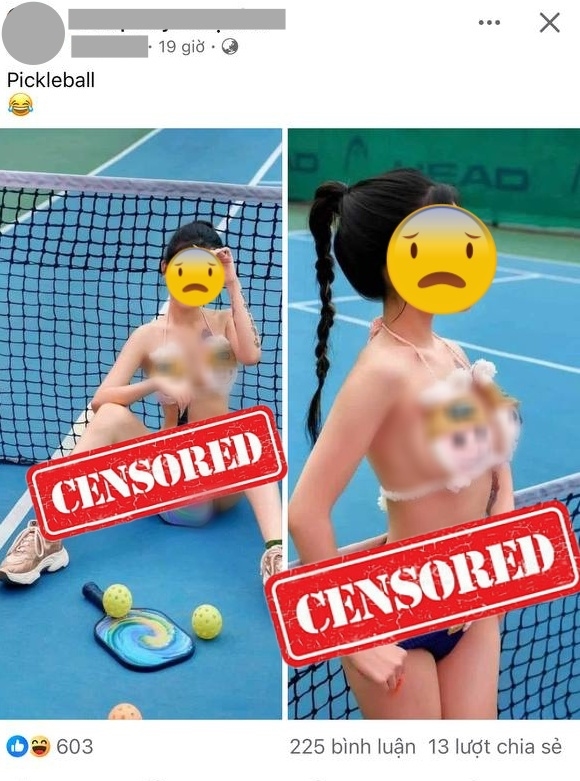 X&ocirc;n xao clip 2 c&ocirc; g&aacute;i mặc bikini chơi pickleball trong ng&agrave;y nắng n&oacute;ng g&acirc;y tranh c&atilde;i - Ảnh 4.