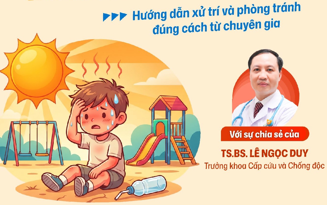 Nắng n&oacute;ng: Nhiều người cấp cứu v&igrave; say nắng - Ảnh 2.