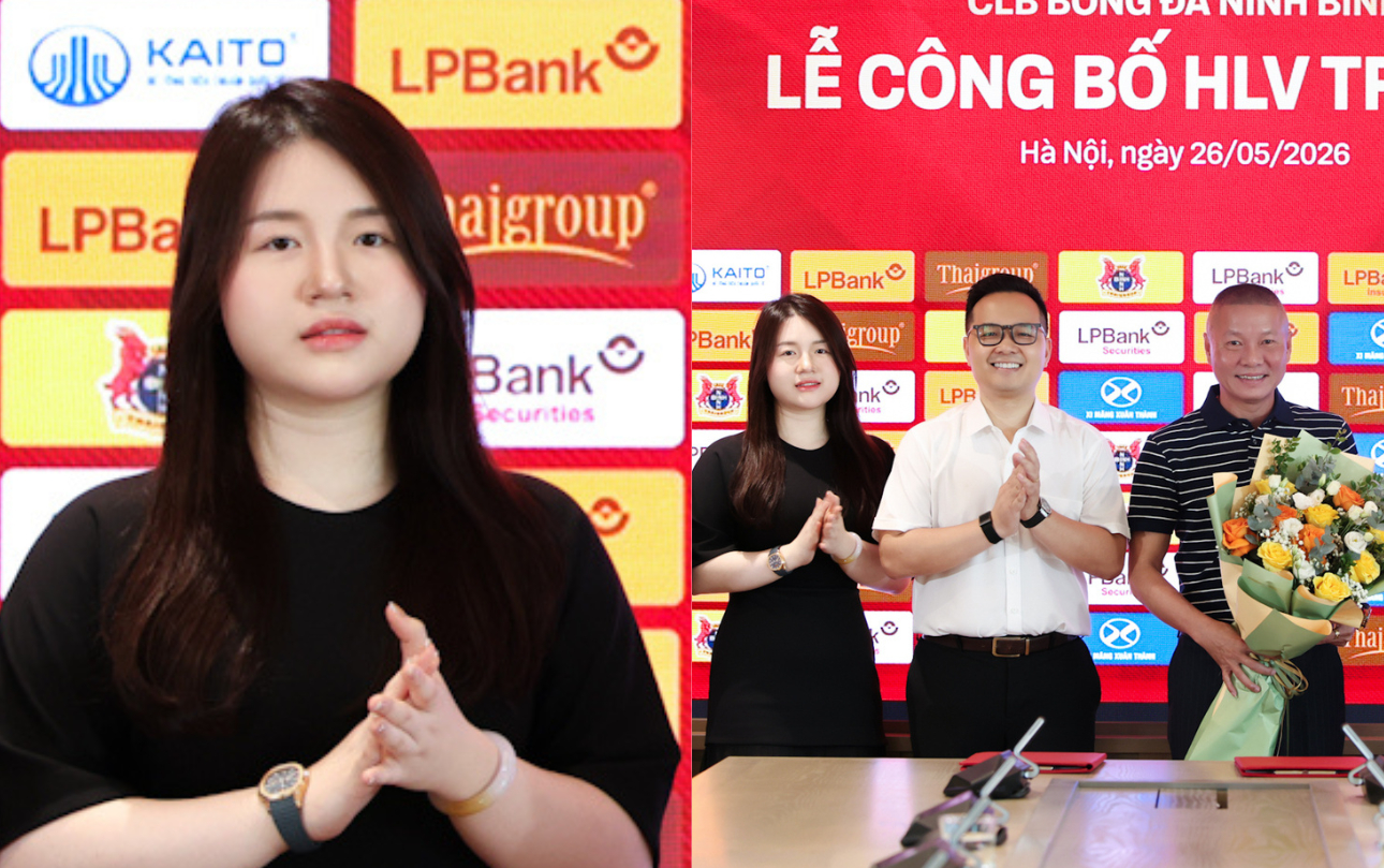 Nhan sắc &aacute;i nữ Bầu thụy - Chủ tịch trẻ nhất V . League g&acirc;y sốt trong l&agrave;ng b&oacute;ng đ&aacute; - Ảnh 1.