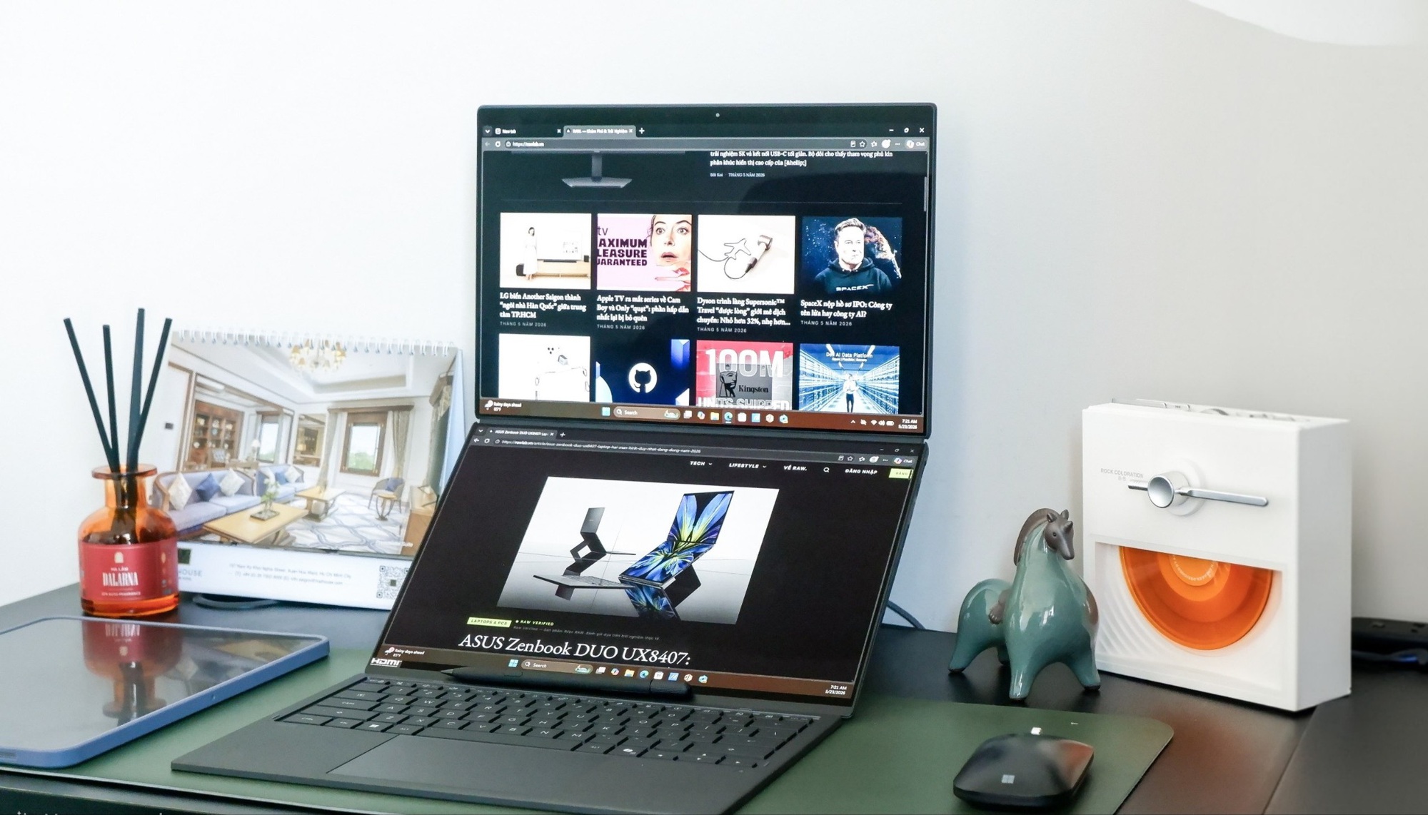 Hai m&agrave;n h&igrave;nh OLED gi&aacute; 90 triệu, laptop ASUS Zenbook DUO c&oacute; đ&aacute;ng kỳ vọng? - Ảnh 1.