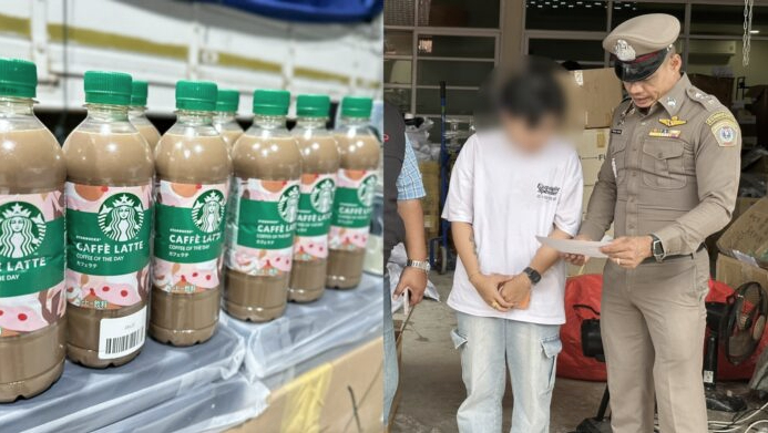 Kiểm tra kho h&agrave;ng tại Th&aacute;i Lan thu giữ sản phẩm giả Starbucks v&agrave; Chanel - Ảnh 1.