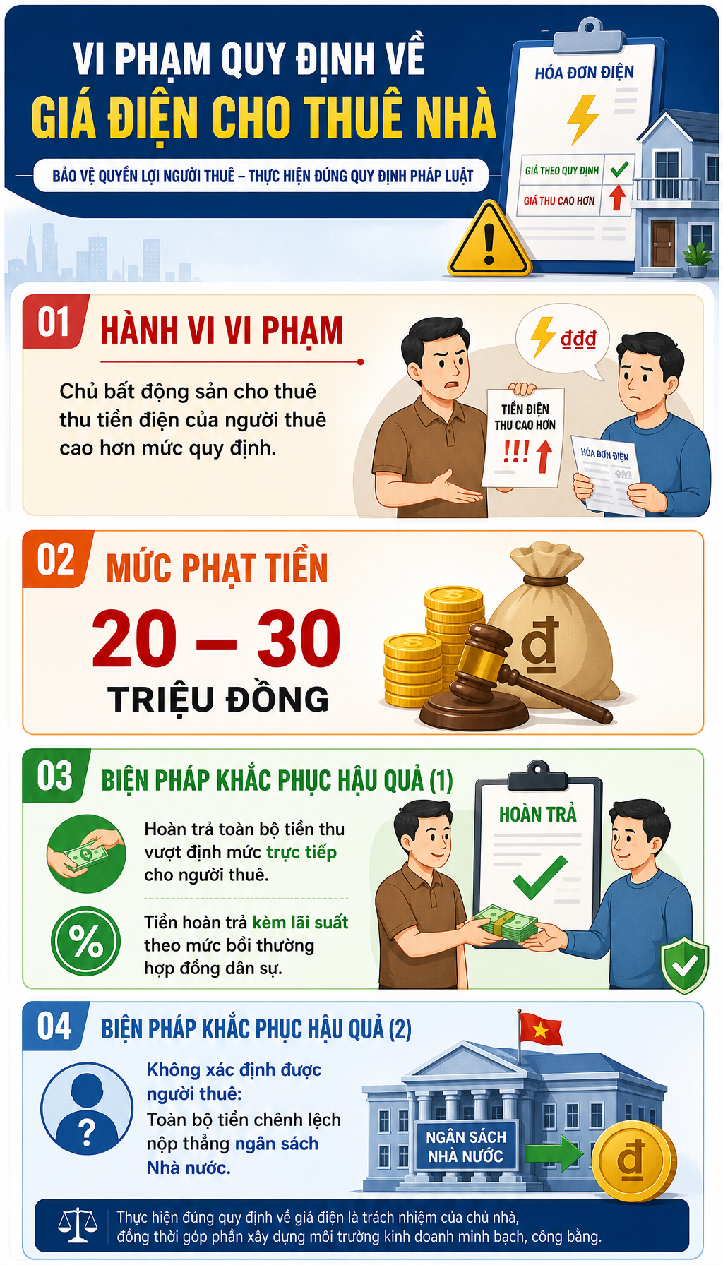 Tất cả người thu&ecirc; v&agrave; cho thu&ecirc; nh&agrave; ch&uacute; &yacute; quy định về thu tiền điện mới nhất 2026 - Ảnh 2.