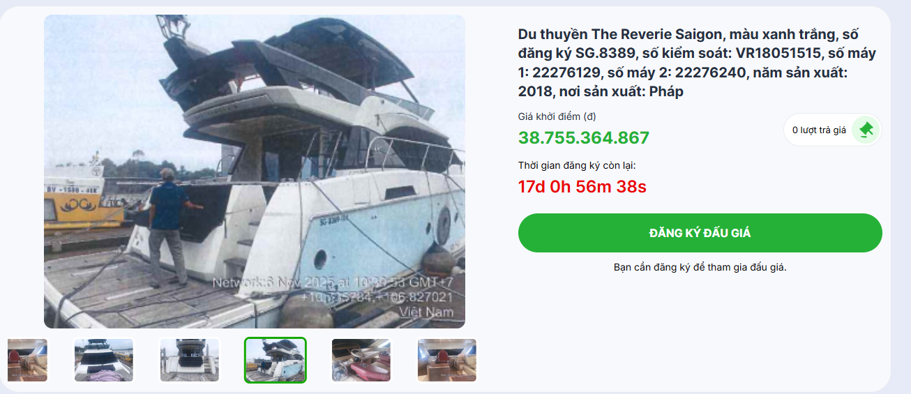 Cận cảnh 3 du thuyền hạng sang của b&agrave; Trương Mỹ Lan chuẩn bị đấu gi&aacute; trực tuyến năm 2026 - Ảnh 1.