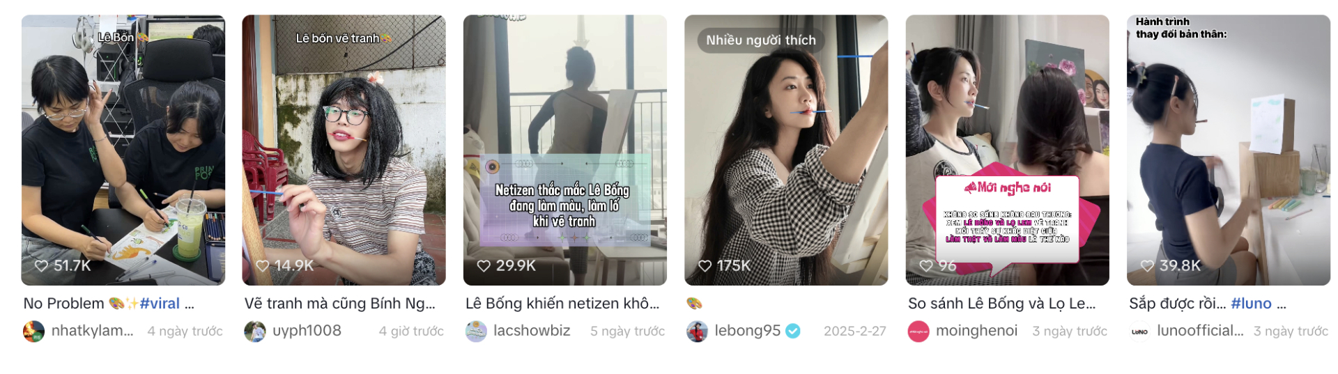 L&ecirc; Bống g&acirc;y sốt với clip ngậm cọ vẽ tranh , tạo trend tr&ecirc;n mạng x&atilde; hội 2026 - Ảnh 5.