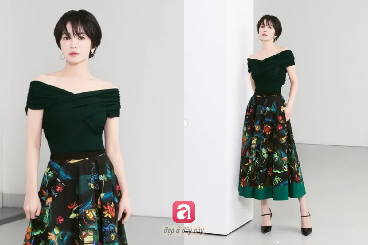 Song Hye Kyo vừa cắt kiểu t&oacute;c n&agrave;y v&agrave; lập tức trở th&agrave;nh h&igrave;nh mẫu của phụ nữ ngo&agrave;i 40 - Ảnh 2.