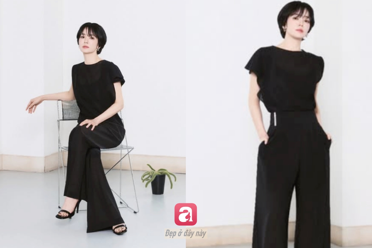 Song Hye Kyo vừa cắt kiểu t&oacute;c n&agrave;y v&agrave; lập tức trở th&agrave;nh h&igrave;nh mẫu của phụ nữ ngo&agrave;i 40 - Ảnh 9.