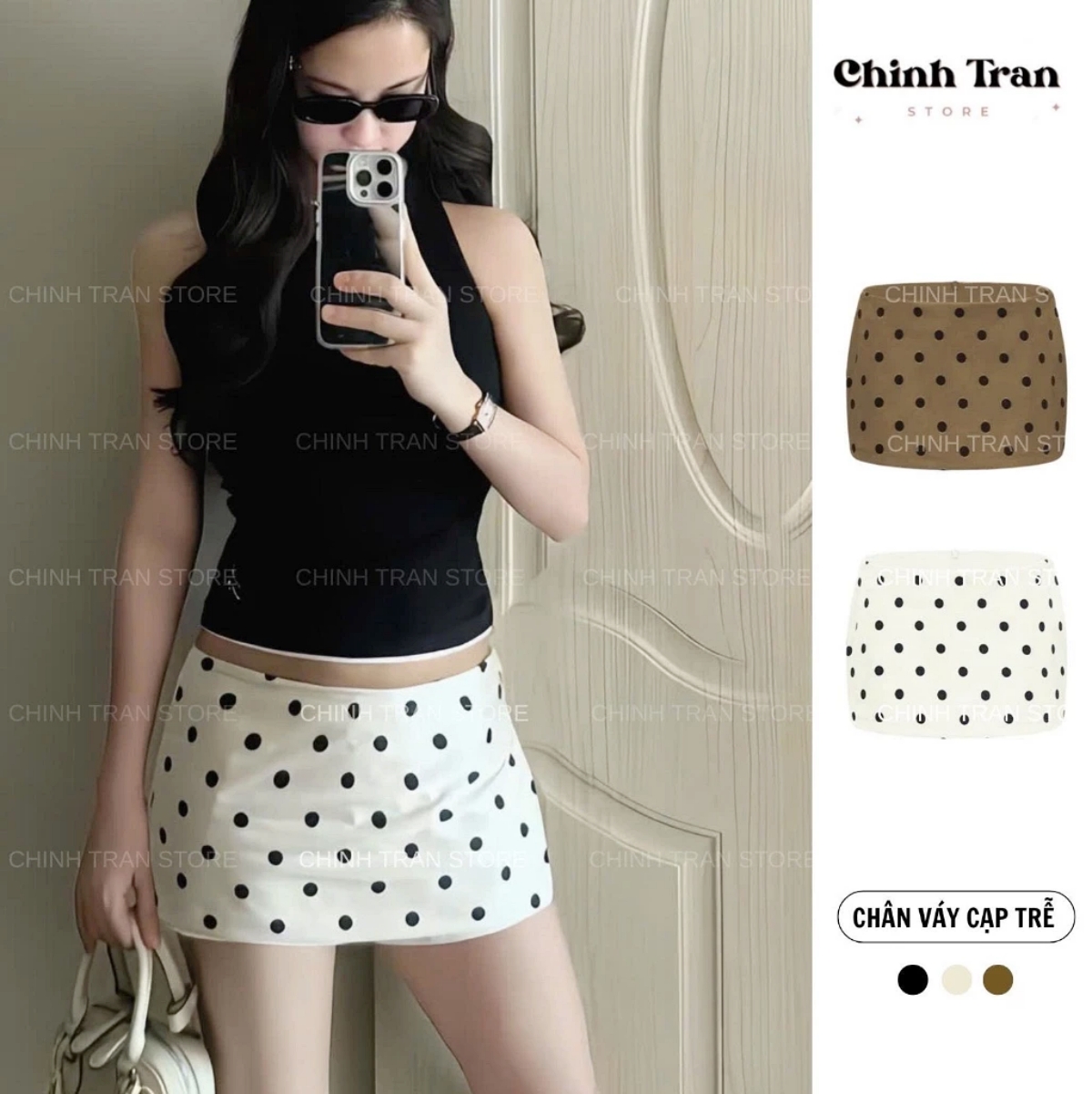Kh&ocirc;ng ngờ một chiếc ch&acirc;n v&aacute;y chấm bi lại c&oacute; thể khiến c&oacute; được set đồ sang v&agrave; cuốn h&uacute;t đến vậy - Ảnh 9.
