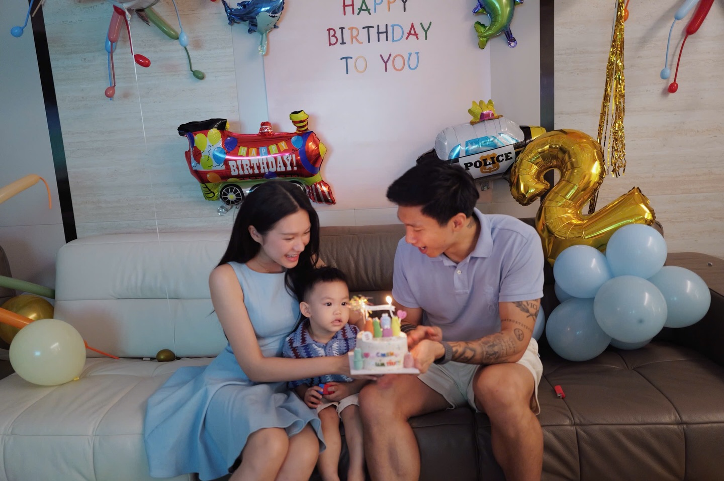 Đo&agrave;n Văn Hậu - Do&atilde;n Hải My tổ chức sinh nhật ấm &aacute;p cho con trai trong biệt thự triệu đ&ocirc; - Ảnh 2.