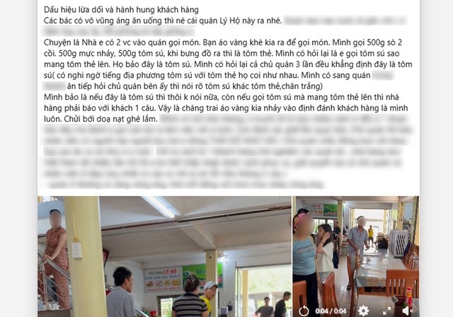 X&ocirc;n xao kh&aacute;ch gọi t&ocirc;m s&uacute;, qu&aacute;n mang ra t&ocirc;m thẻ, nh&acirc;n vi&ecirc;n to tiếng: Chủ nh&agrave; h&agrave;ng giải th&iacute;ch - Ảnh 1.