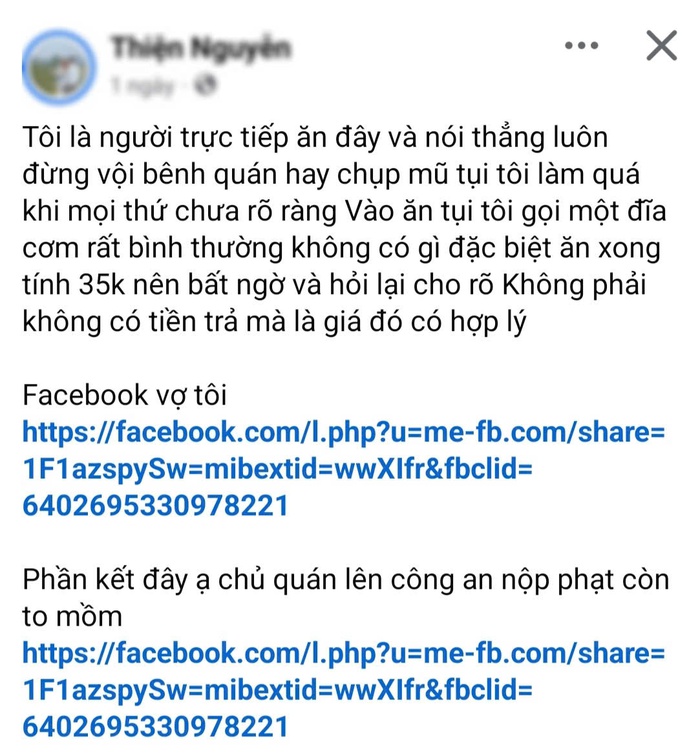 Ch&iacute;nh quyền Tuy&ecirc;n Quang l&ecirc;n tiếng vụ chủ qu&aacute;n cơm 35 . 000 Đồng bị phạt - Ảnh 1.