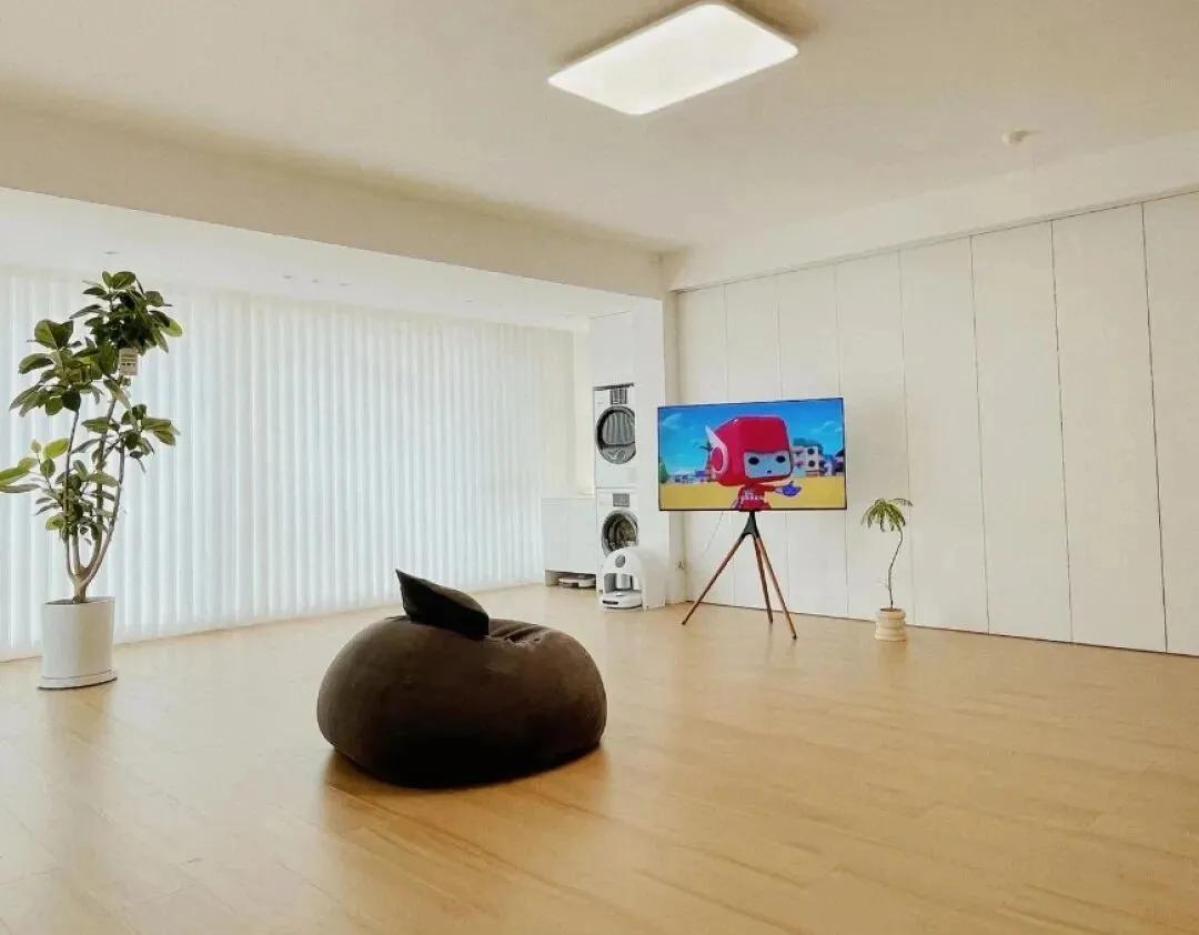 Sau khi bỏ đi chiếc ghế sofa, tôi phát hiện ra phòng khách là một 