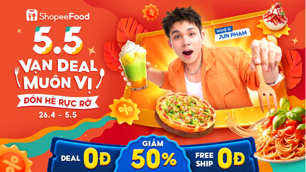 ShopeeFood 5.5 vạn deal mu&ocirc;n vị đổ bộ, đ&oacute;n h&egrave; no n&ecirc; qu&ecirc;n lối về - Ảnh 1.