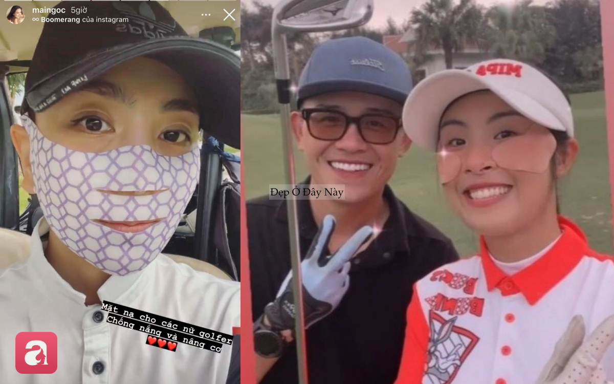 Kem chống nắng l&agrave; chưa đủ, Mai Ngọc v&agrave; Sam c&ograve;n d&ugrave;ng th&ecirc;m 