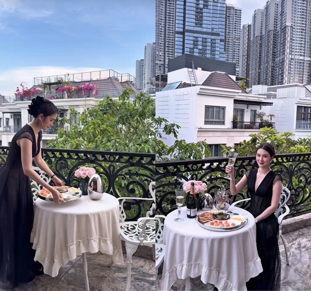 Nội trợ của Ngọc Loan: Tạp dề Versace v&agrave; bộ nồi gang tiền triệu - Ảnh 3.