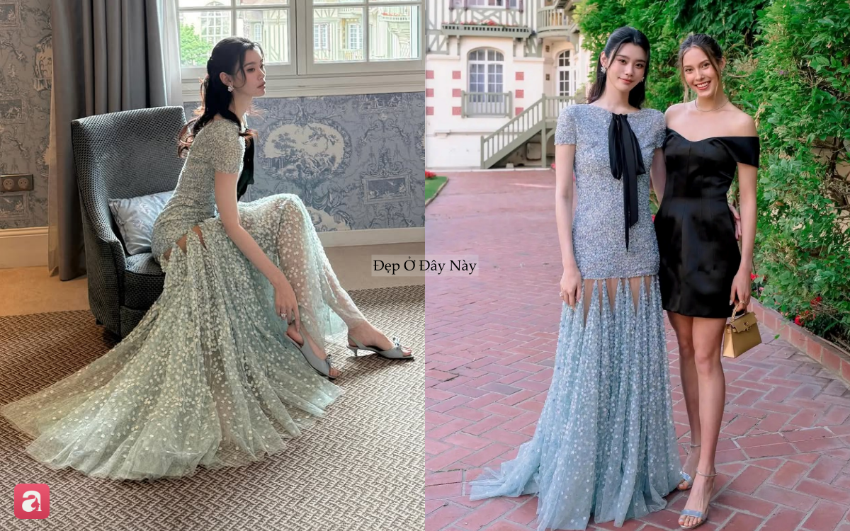Thi&ecirc;n thần nội y đụng đầm đ&iacute;nh h&agrave;ng ngh&igrave;n b&ocirc;ng hoa với Jisoo: Người ngọt ng&agrave;o như n&agrave;ng thơ, người ki&ecirc;u sa như c&ocirc;ng ch&uacute;a - Ảnh 5.