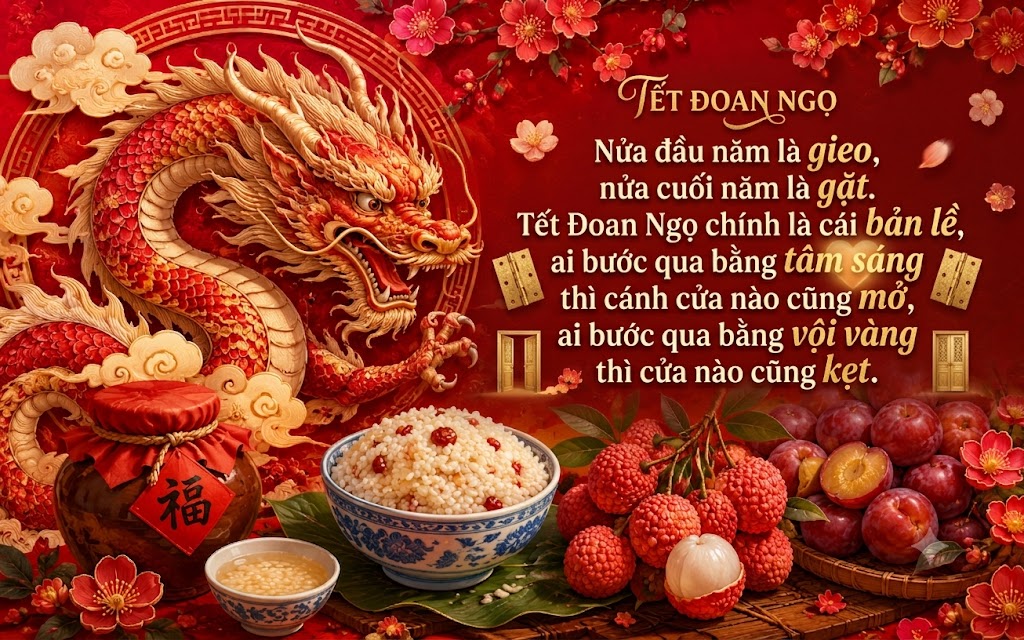 Tết Đoan Ngọ 2026 tr&uacute;ng thế 