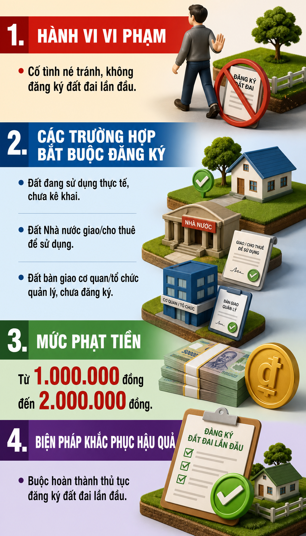 Quy định phạt sổ đỏ năm 2024: Cảnh b&aacute;o Người d&acirc;n vi phạm c&oacute; thể mất tới 100 triệu đồng - Ảnh 1.