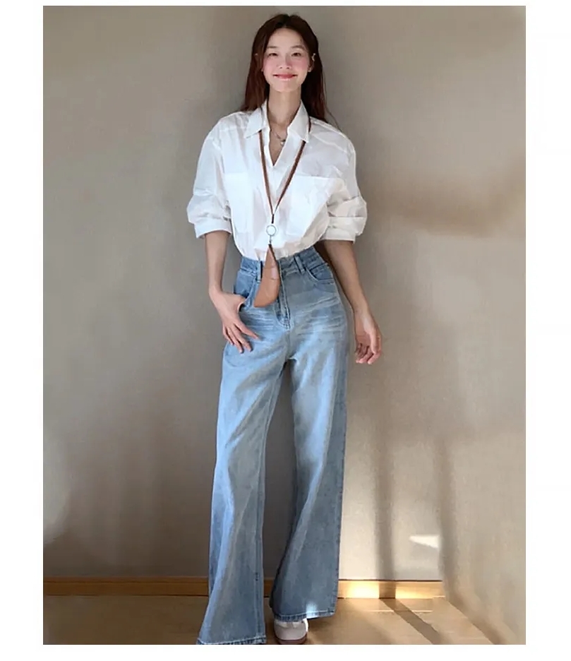 Quần jeans ống rộng vẫn l&agrave; &ldquo;vua&rdquo; của tủ đồ năm 2026: 8 c&ocirc;ng thức phối đồ gi&uacute;p bạn mặc đẹp, che khuyết điểm v&agrave; tr&ocirc;ng sang hơn - Ảnh 7.
