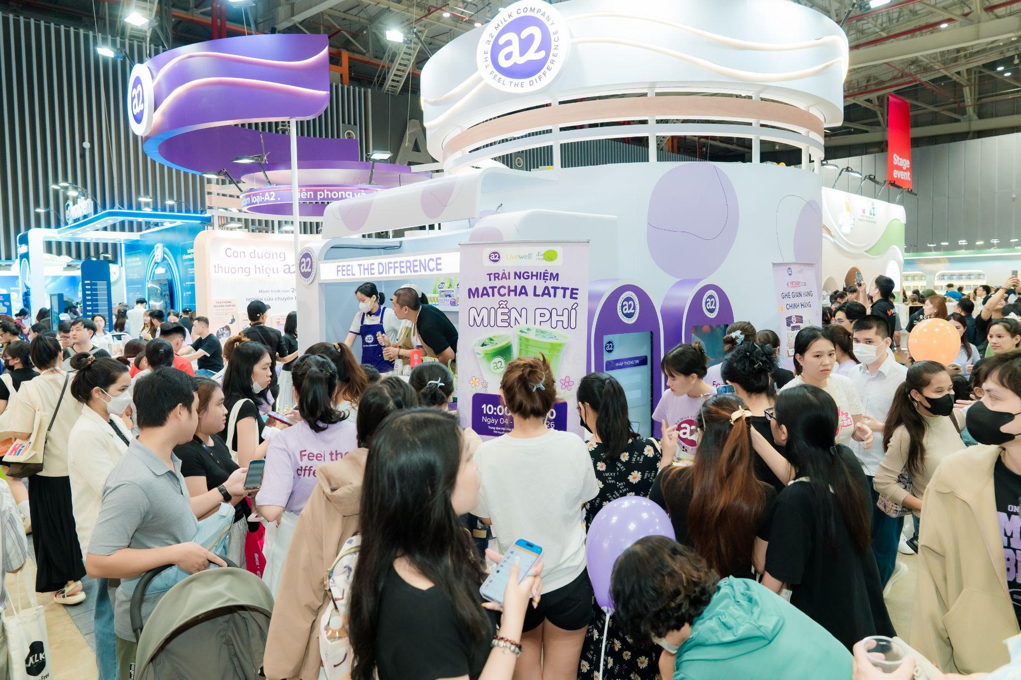 Kh&ocirc;ng gian trải nghiệm ấn tượng của a2&reg; tại VietBaby Fair 2026 m&ugrave;a Quốc tế Thiếu nhi- Ảnh 2.