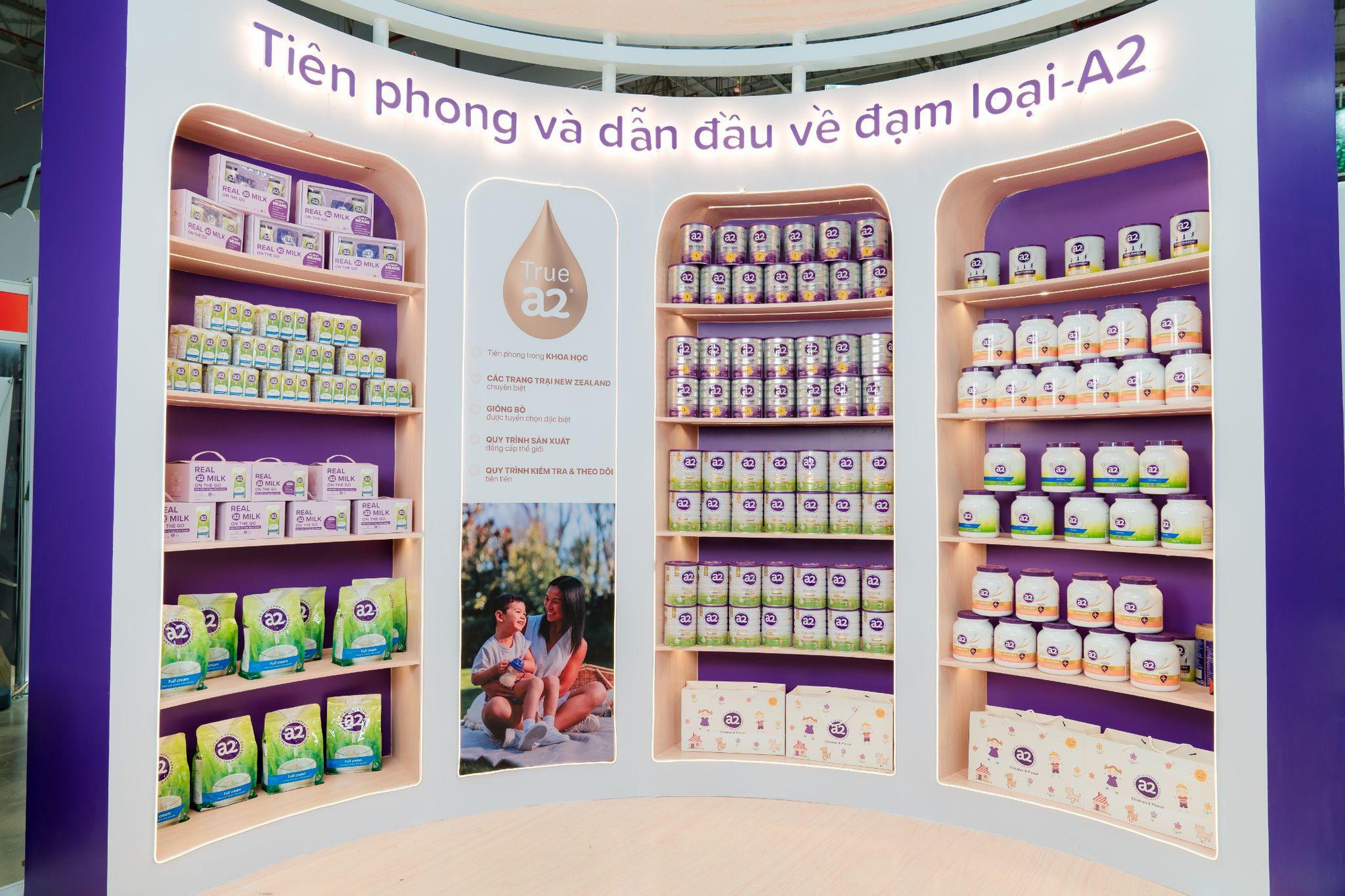 Kh&ocirc;ng gian trải nghiệm ấn tượng của a2&reg; tại VietBaby Fair 2026 m&ugrave;a Quốc tế Thiếu nhi- Ảnh 6.