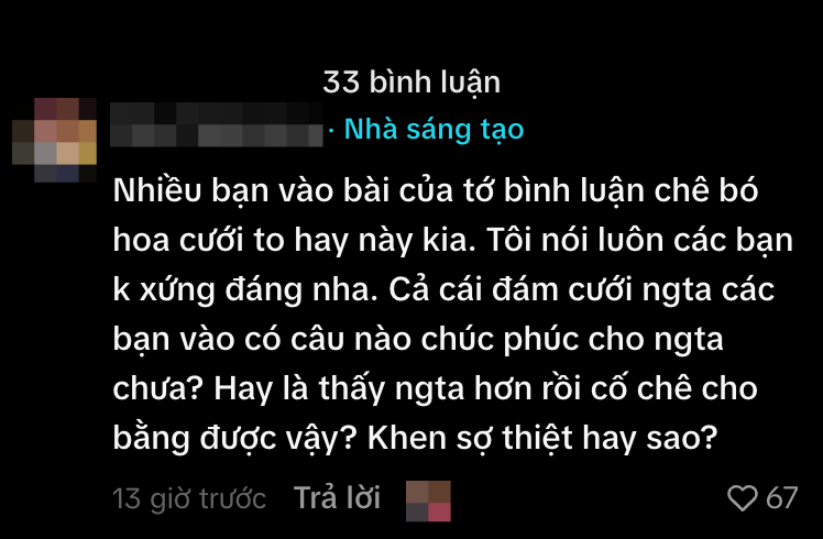 B&oacute; hoa cưới 5kg của Thảo Trinh g&acirc;y tranh c&atilde;i tại đ&aacute;m cưới H&agrave; Tĩnh - Ảnh 5.