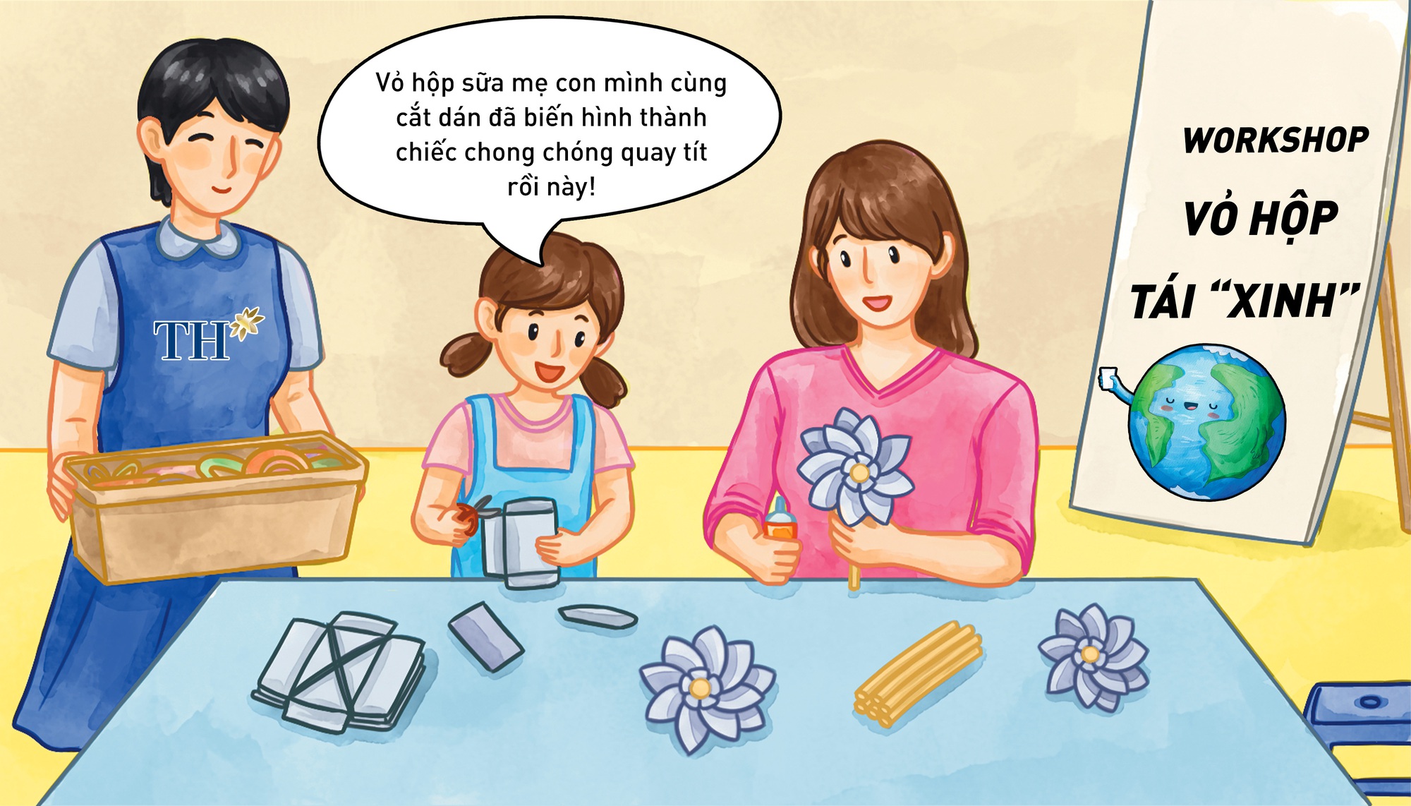 Theo ch&acirc;n c&aacute;c bạn nhỏ xứ Nghệ trải nghiệm workshop Vỏ hộp t&aacute;i Xinh 5 hưởng ứng Ng&agrave;y M&ocirc;i Trường Thế giới 5/6 - Ảnh 2.