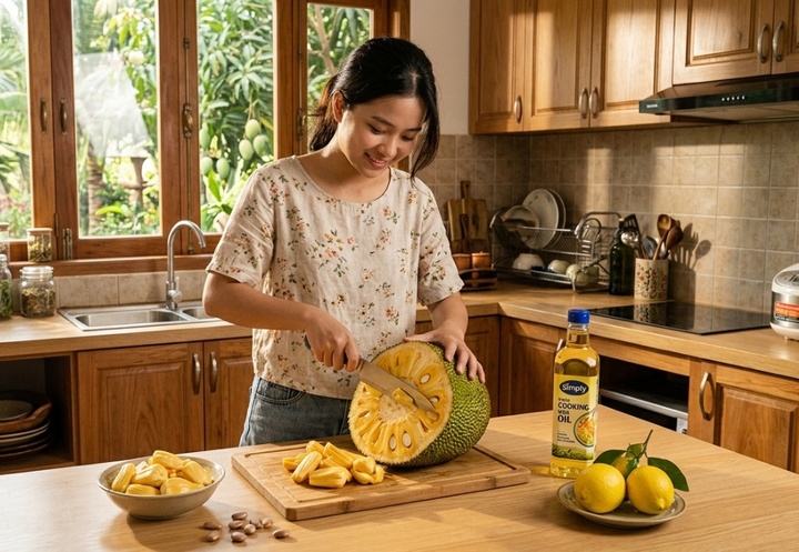 Mẹo bổ m&iacute;t kh&ocirc;ng d&iacute;nh nhựa v&agrave;o dao gi&uacute;p bạn ăn ngon hơn - Ảnh 1.