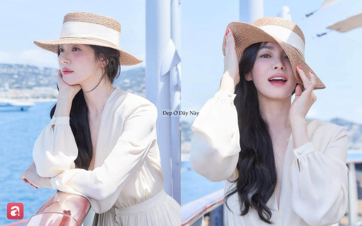 Song Hye Kyo vừa gợi cảm vừa thanh lịch với kiểu đầm