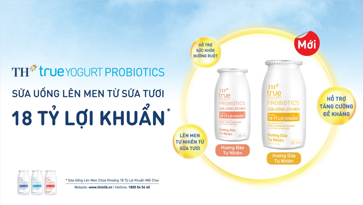Tập đoàn TH ra mắt Sữa Uống Lên Men Hương Đào Tự Nhiên và Hương Dứa Tự Nhiên - Ảnh 1. Tập đoàn TH ra mắt Sữa Uống Lên Men Hương Đào Tự Nhiên và Hương Dứa Tự Nhiên - Ảnh 1.