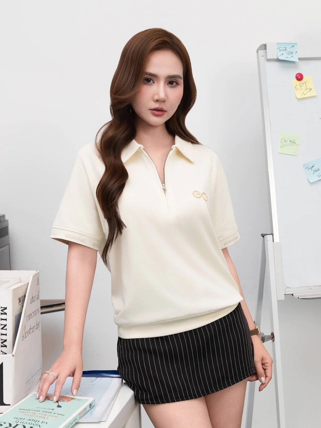Mặc đẹp với &aacute;o polo: 9 C&aacute;ch phối đồ cho cả tuần năng động v&agrave; thanh lịch - Ảnh 13.