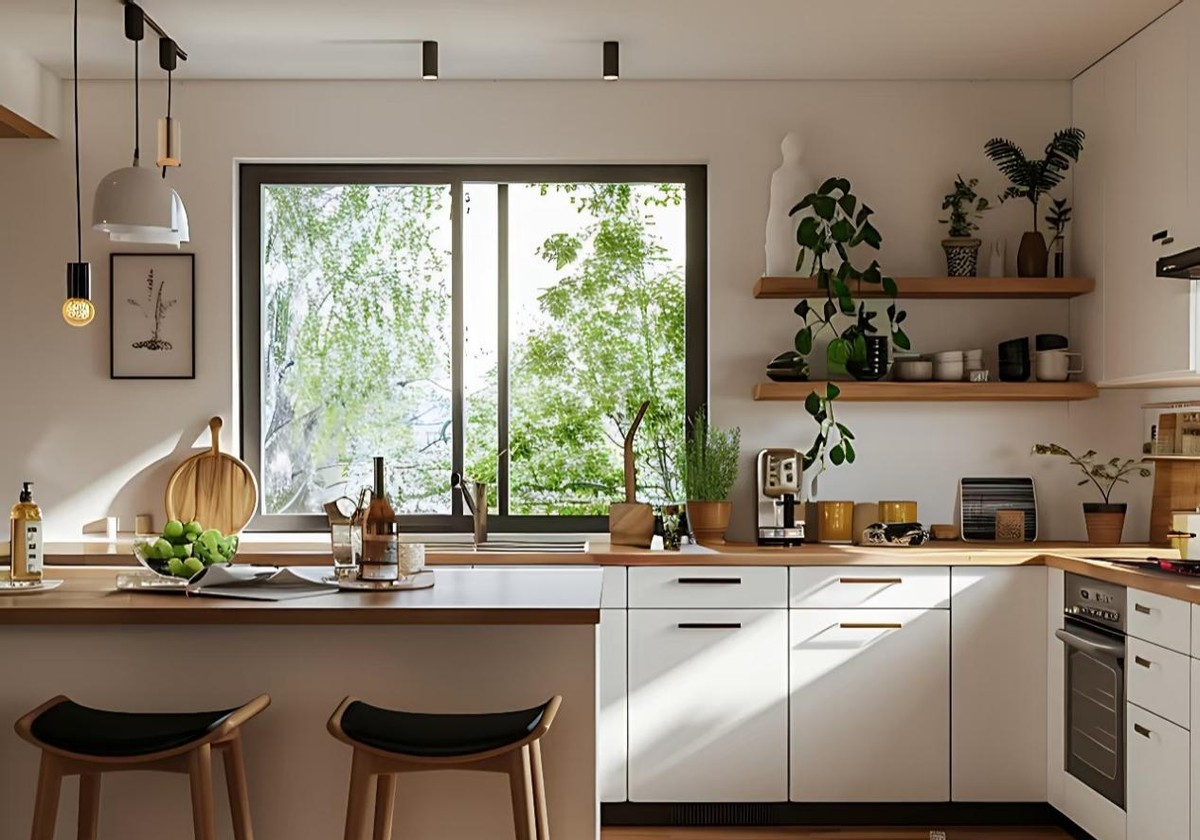 Cải tạo nhà lần hai, tôi bỏ hẳn tủ bếp treo tường: Căn bếp rộng hơn, sáng hơn và dễ dọn dẹp hơn hẳn - Ảnh 1.