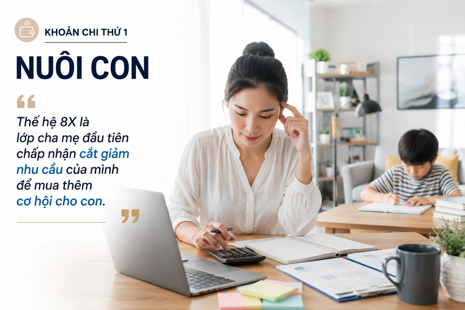 Thế hệ 8X đang g&aacute;nh 3 khoản chi lớn nhất đời người c&ugrave;ng l&uacute;c: Nu&ocirc;i con, phụng dưỡng cha mẹ v&agrave; chuẩn bị tuổi gi&agrave; - Ảnh 1.