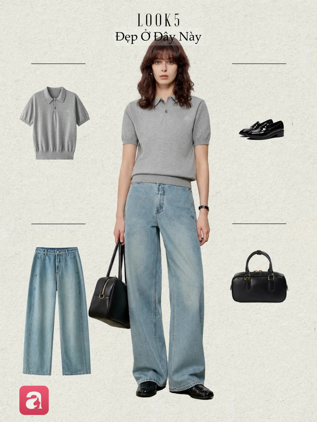 Mặc đẹp với &aacute;o polo: 9 C&aacute;ch phối đồ cho cả tuần năng động v&agrave; thanh lịch - Ảnh 6.