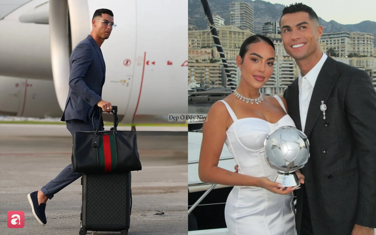 Chiếc t&uacute;i mang tới World Cup gợi nhớ chuyện t&igrave;nh như cổ t&iacute;ch của Ronaldo v&agrave; vợ - Ảnh 1.