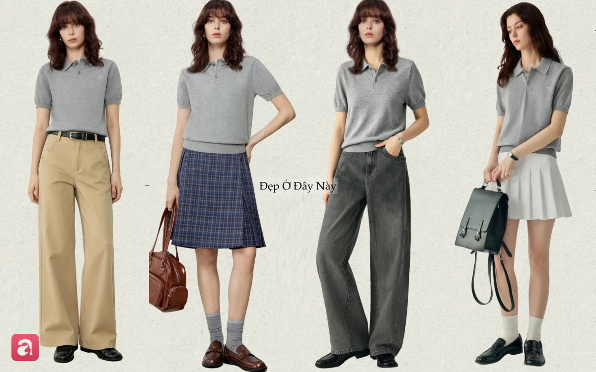 Mặc đẹp với &aacute;o polo: 9 C&aacute;ch phối đồ cho cả tuần năng động v&agrave; thanh lịch - Ảnh 1.