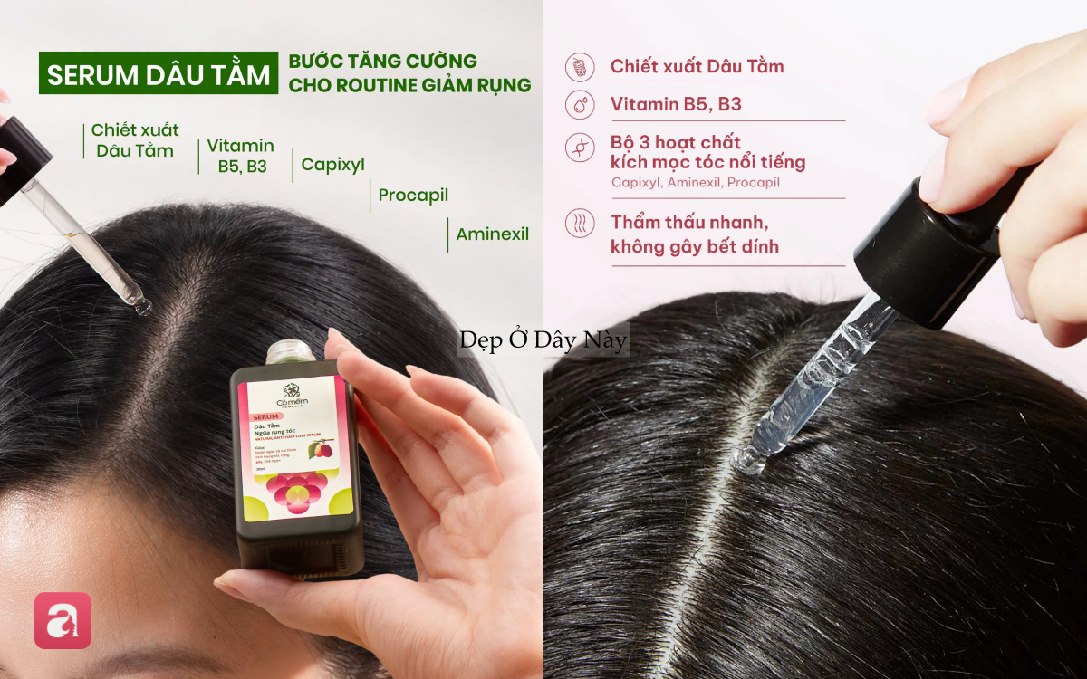 5 lọ dưỡng serum t&oacute;c 