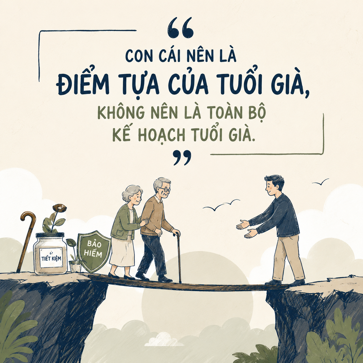 Bố mẹ kh&ocirc;ng c&oacute; lương hưu, kh&ocirc;ng c&oacute; tiền tiết kiệm, con c&aacute;i c&oacute; phải l&agrave; &ldquo;kế hoạch nghỉ hưu&rdquo; mặc định? - Ảnh 1.
