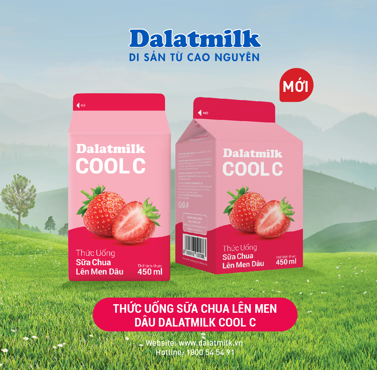 Dalatmilk ra mắt Thức uống sữa chua l&ecirc;n men D&acirc;u Dalatmilk Cool C - Ảnh 1.