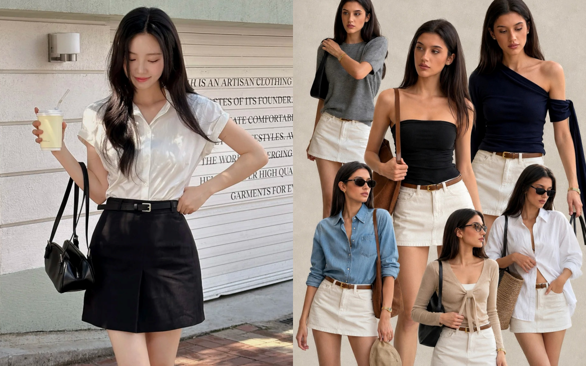 4 kiểu ch&acirc;n v&aacute;y chữ A kh&ocirc;ng bao giờ lỗi mốt m&agrave; hội m&ecirc; style 
