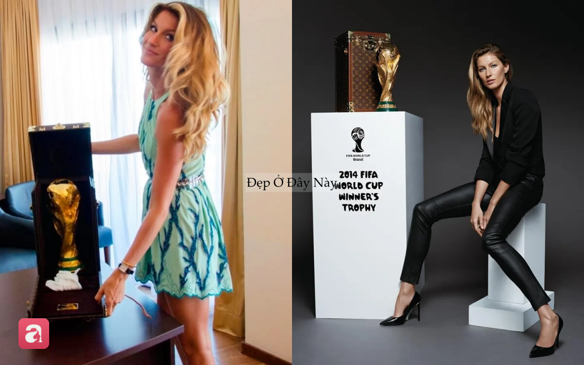 N&agrave;ng si&ecirc;u mẫu từng biến thảm cỏ World Cup th&agrave;nh s&agrave;n diễn thời trang - Ảnh 4.