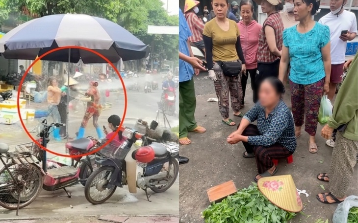 Ph&uacute; Thọ: Chủ cửa h&agrave;ng hải sản xịt nước v&agrave;o mặt b&agrave; b&aacute;n rau g&acirc;y Phẫn nộ - Ảnh 1.