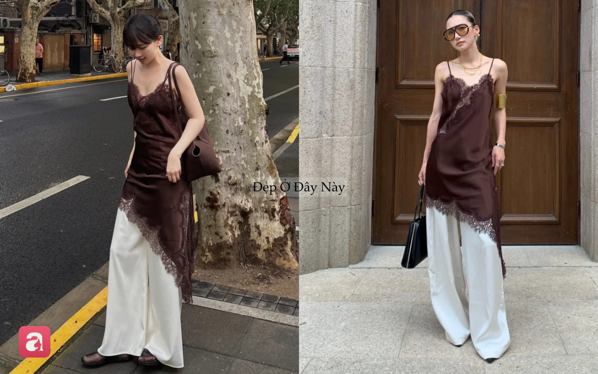 Áo lụa đính ren đang hot rần rần, nhưng mặc sao để đẹp mà không lo